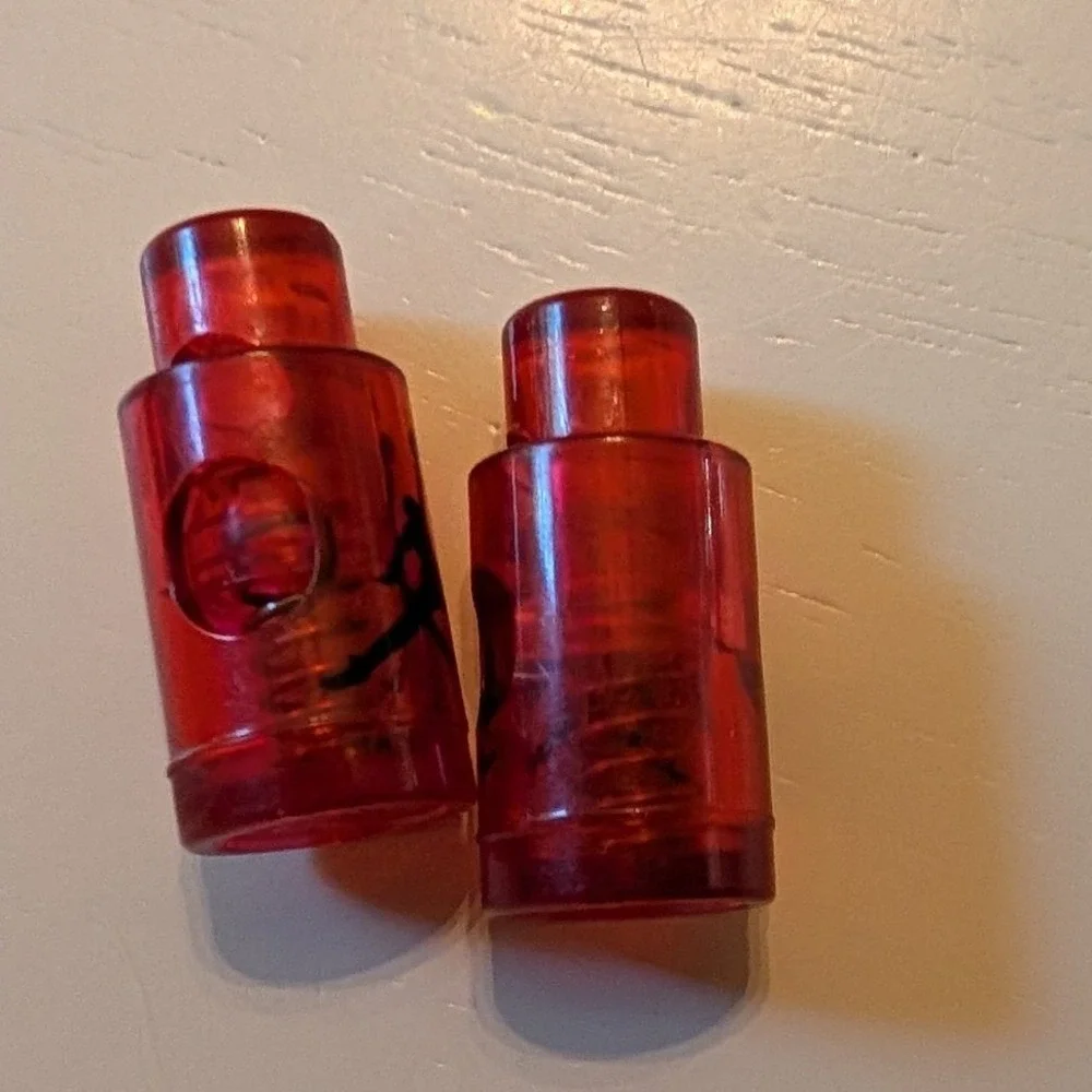 Jordan Lace Locks Red Jumpman Translucent Plastic Retro Sneaker Toggles